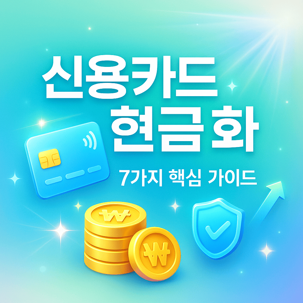 신용카드현금화 안전하고 현명하게 이용하는 종합 가이드
